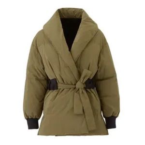 Ba&sh Dayan Down Jacket NWT Size 0 Khaki
